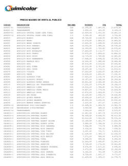 LISTADO DE PRECIO JUSTO