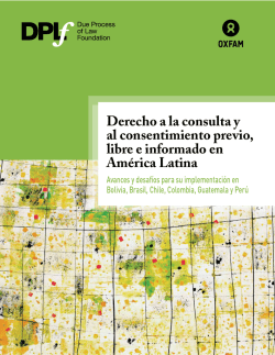 Derecho a la consulta y al consentimiento previo, libre e informado