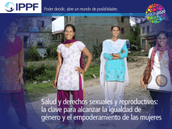 Salud y derechos sexuales y reproductivos: la clave para alcanzar