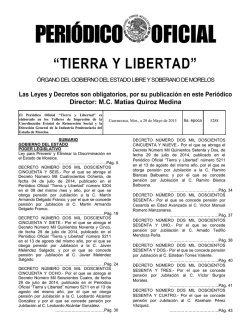Click para ver Publicación - Periódico Oficial