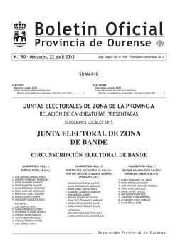 Boletín Oficial da Provincia de Ourense