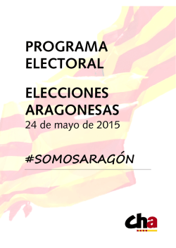 Su programa - Chunta Aragonesista