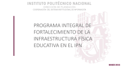 programa integral de fortalecimiento de la infraestructura f&iacute;sica
