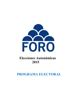PROGRAMA ELECTORAL MAYO 2015