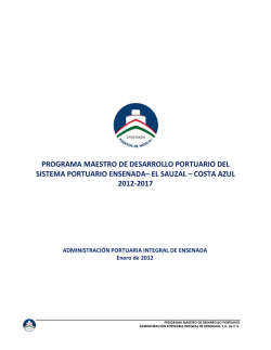 Programa Maestro de Desarrollo Portuario 2012-2017