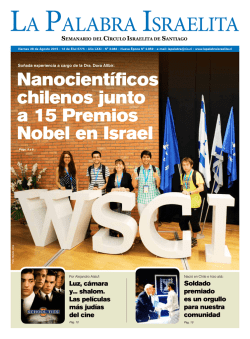 Nanocientíficos chilenos junto a 15 Premios Nobel en Israel