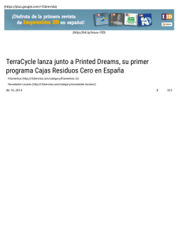 TerraCycle lanza junto a Printed Dreams, su primer programa Cajas