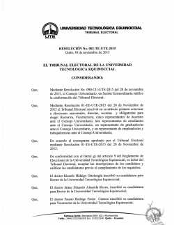 Calificaci&oacute;n Listas - Universidad Tecnol&oacute;gica Equinoccial