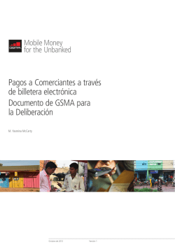 Pagos a Comerciantes a través de billetera electrónica