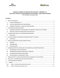 C&Aacute;MARA DE COMERCIO DE MEDELL&Iacute;N PARA