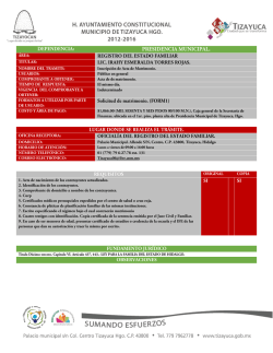 Inscripción de Acta de Matrimonio