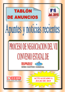 negociaciones del Convenio de BMC