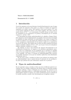 Tema 5. Multicolinealidad