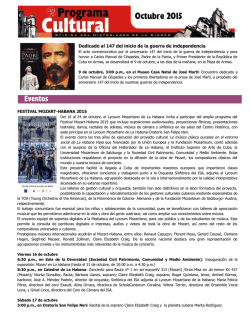 Programa Cultural de la OHCH