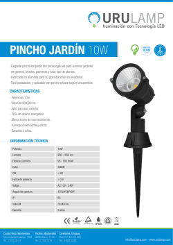 PINCHO JARDÍN 10W