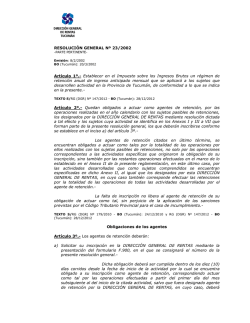 23/02 - Direcci&oacute;n General de Rentas de Tucum&aacute;n
