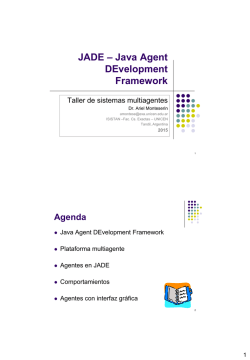 JADE – Java Agente DEvelopment Framework