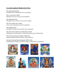 Los ocho mantras finales de la Puya