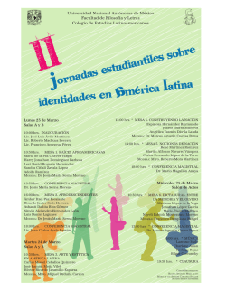 Jornadas estudiantiles sobre Jornadas estudiantiles sobre