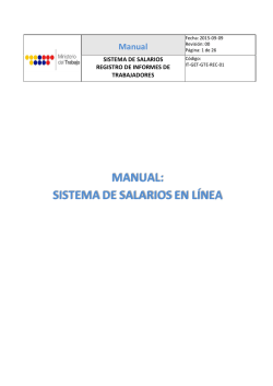 Sistema de Salarios en L&iacute;nea