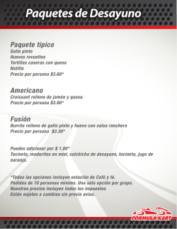 Baje el menu