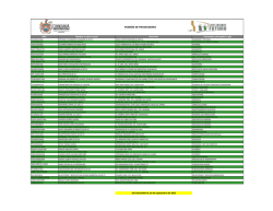 PADR&Oacute;N DE PROVEEDORES