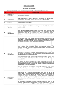 BASES Y CONDICIONES “SUPER MINI SUPER