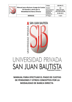 manual para efectuar pagos - banca directa