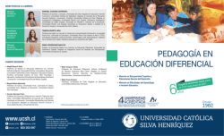 Descargar folleto2 Mb - Universidad Católica Silva Henríquez