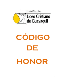 Codigo de Honor - Liceo Cristiano de Guayaquil