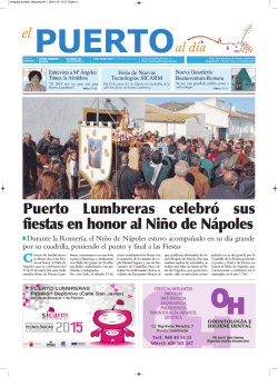 Puerto Lumbreras celebró sus fiestas en honor al Niño de Nápoles