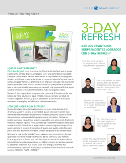 3-Day Refresh