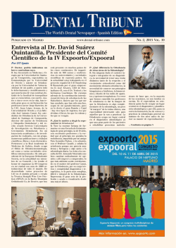 01-04 Entrevista al Dr. David Su&aacute;rez Quintanilla, Presidente del