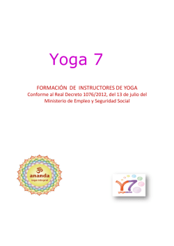 YOGA 7 formación de Instructores de yoga