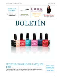 ¡Ver el boletín! - Organic Nails España