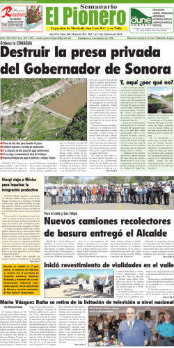 Nuevos camiones recolectores de basura entreg&oacute; el Alcalde
