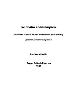 Se acabó el desempleo