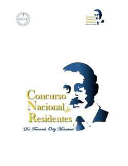 Convocatoria al Concurso Nacional de Residentes