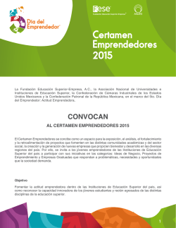 Certamen Emprendedores 2015
