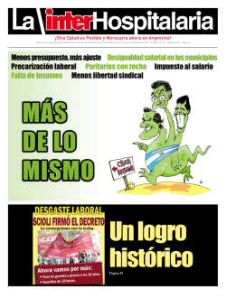 Menos presupuesto, más ajuste Desigualdad salarial en los