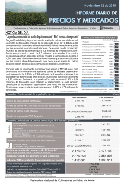 “La producción mundial de aceite de palma crecerá 1 Mn T menos a