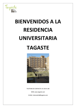 bienvenidos a la residencia universitaria tagaste