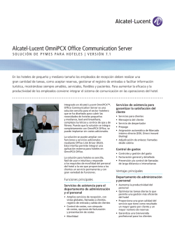 Alcatel-Lucent OmniPCX Office Communication Server