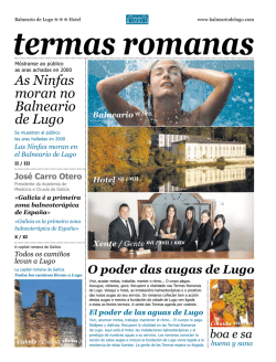 Revista xente das Termas - Hotel Balneario de Lugo