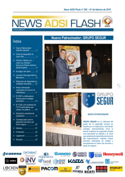 Nuevo Patrocinador: GRUPO SEGUR Índice