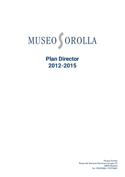 Plan director - Museo Sorolla - Ministerio de Educaci&oacute;n, Cultura y