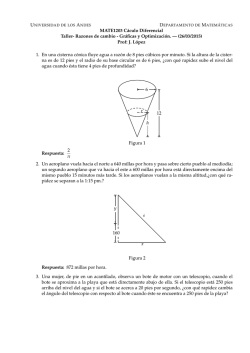 Taller 3 Parte 2 - Departamento de Matemáticas, Universidad de los