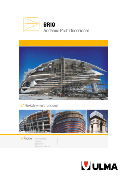 Cat&aacute;logo BRIO - ULMA Construction