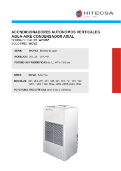 acondicionadores autonomos verticales agua-aire