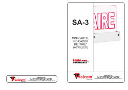 MINI CARTEL INDICADOR DE "AIRE" (ACRÍLICO)